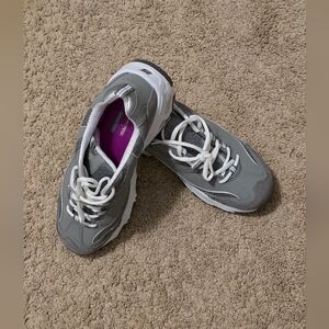 Women's Skechers Gray D'Lites Athletic Shoes Sz 11W